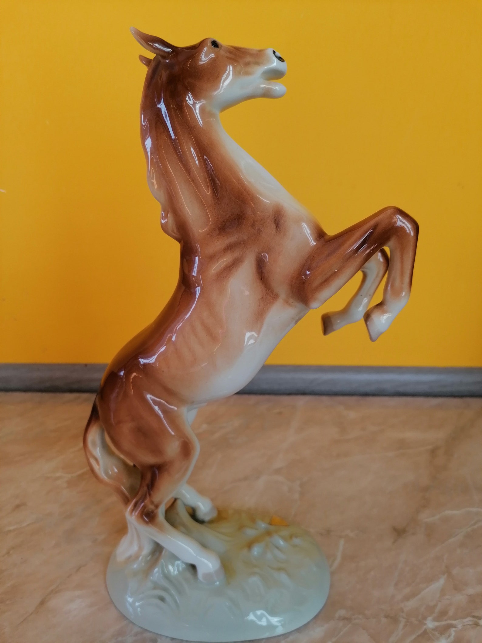Large horses figurines Vintage Porcelain Horses collection Etsy