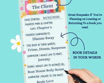 Keepsake Bookmark: Multicolor Cardstock Bookmark