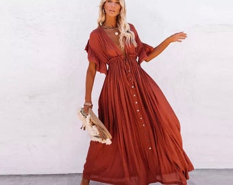 flowy hippy dress