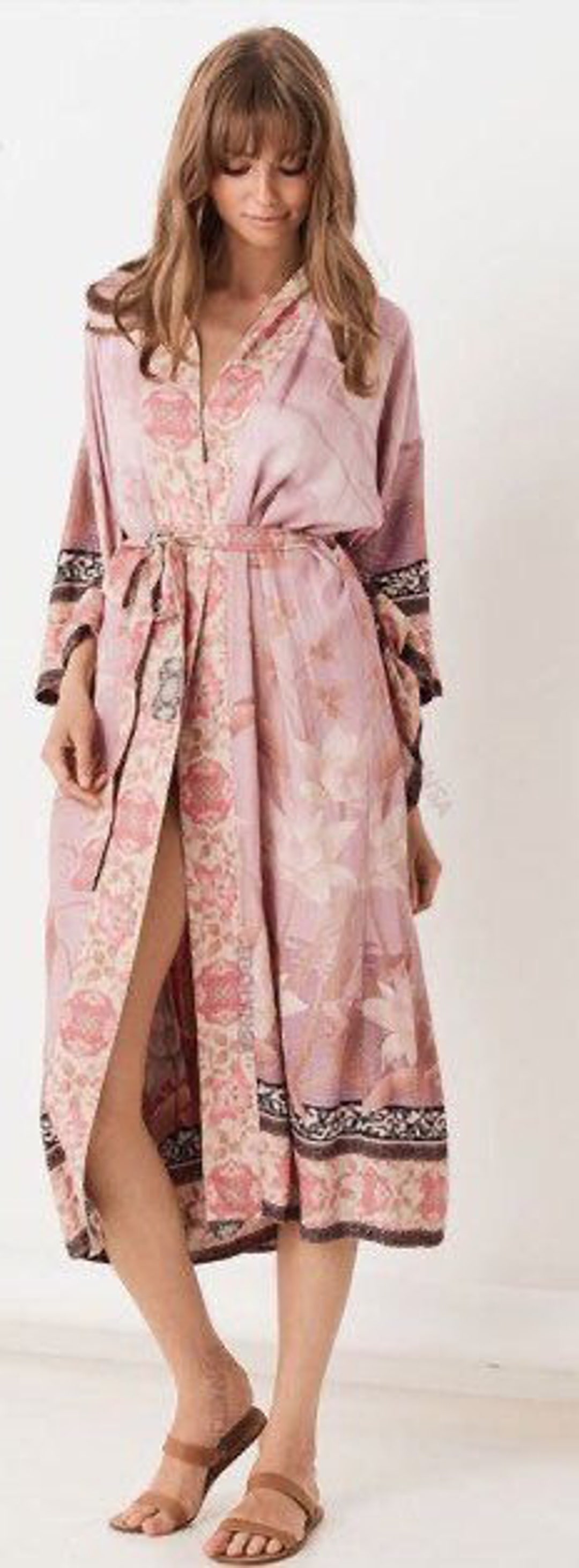 Bohemian Kimono Beach Robe House Robeduster Nursing Robe Spa Robe ...