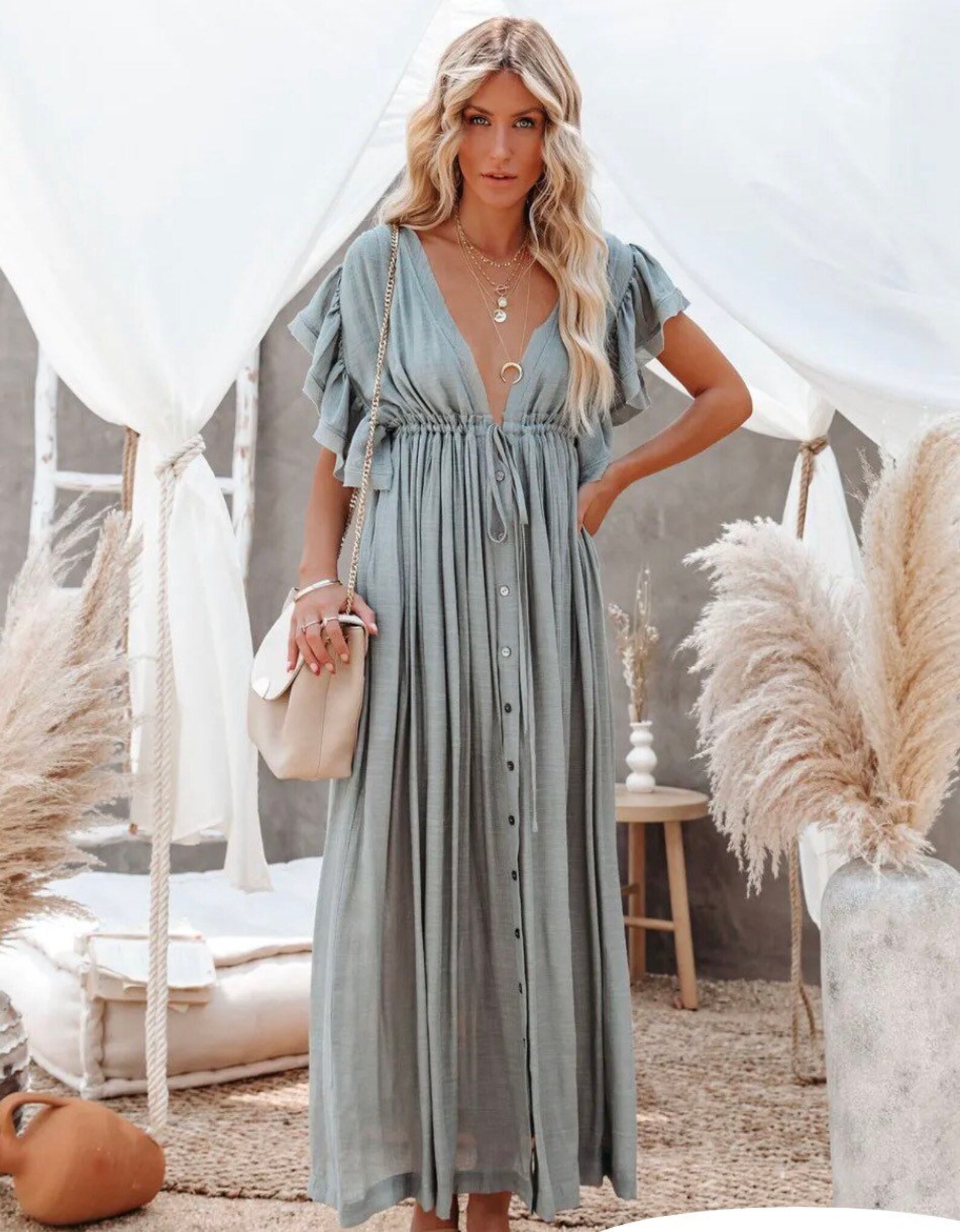 Maternity Dress Bohemian Maternity Dress Photoshoot Etsy