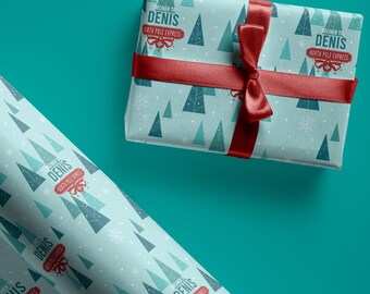 Carta da regalo natalizia personalizzata North Pole Delivery, carta da regalo di Babbo Natale con nome personalizzato per bambini