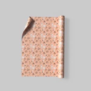 romantic roses wrapping paper, personalized wedding gift wrap, custom anniversary wrapping paper, striped background with roses, couple's names on wrapping paper, custom Valentine’s gift wrap, bridal shower gift wrap