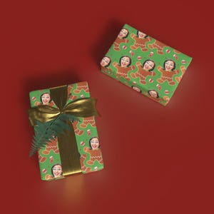 gingerbread wrapping paper