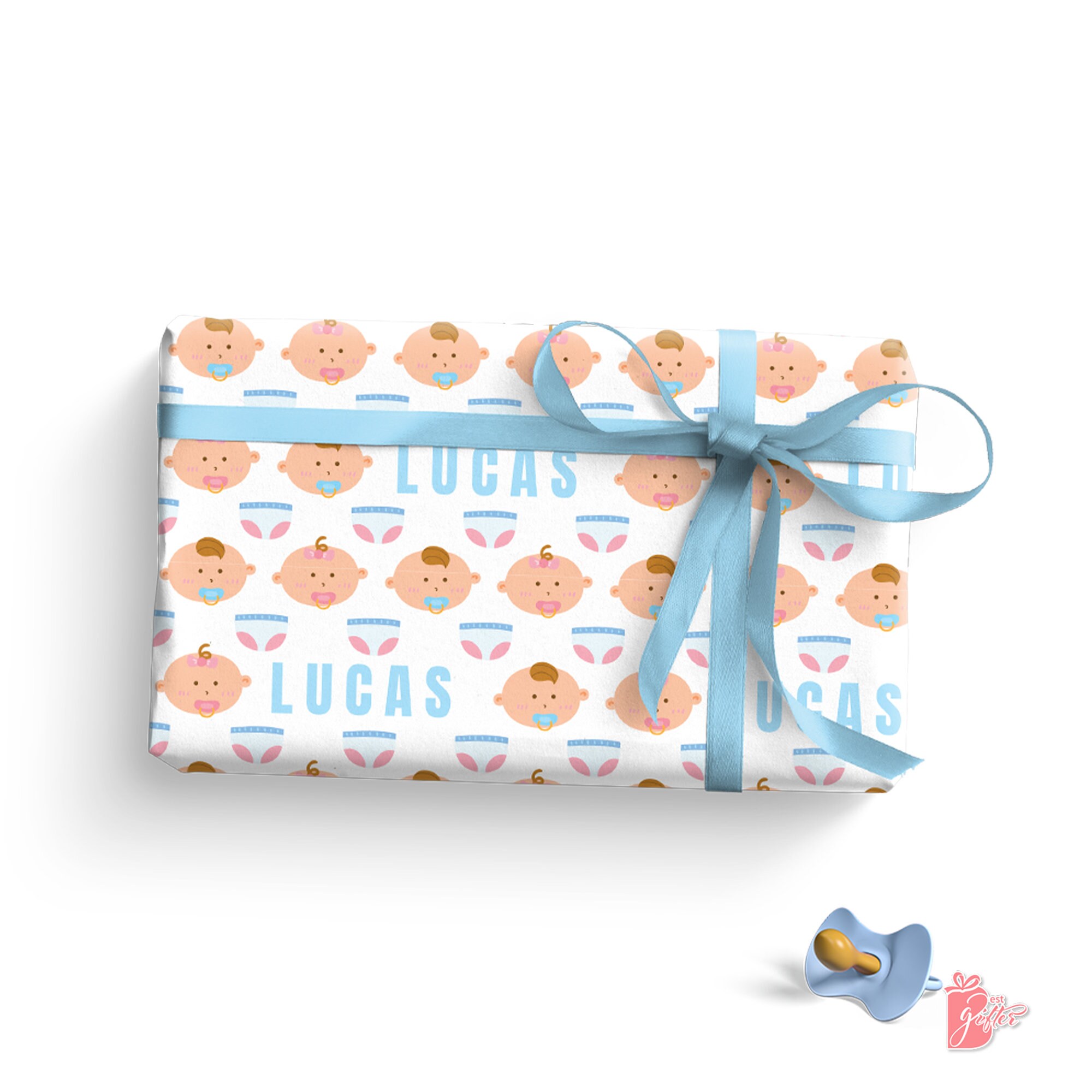 Wrapping Paper Gender Neutral Baby Shower 