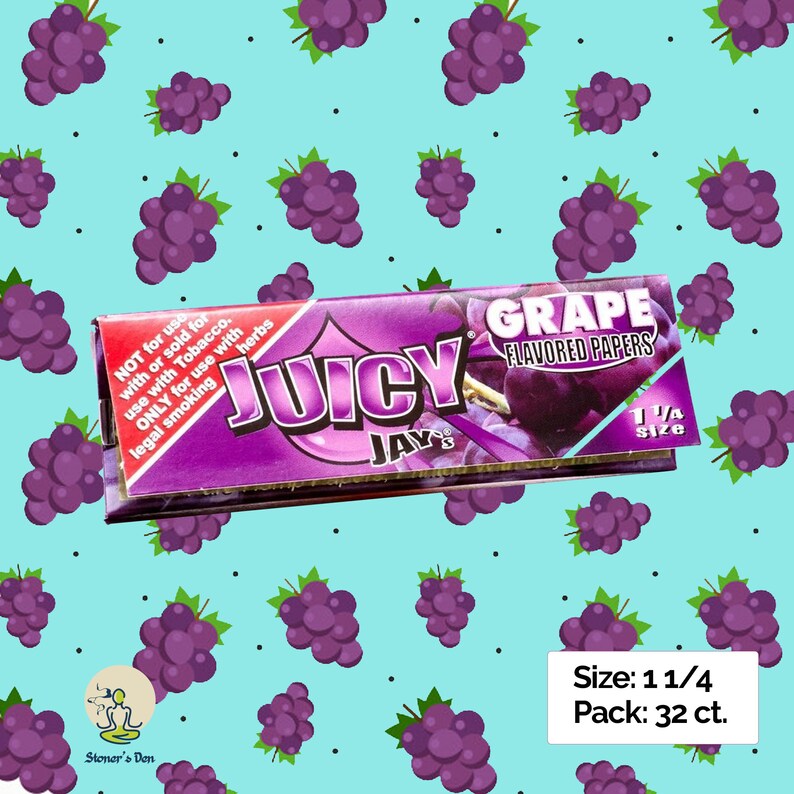 Tasty Grape 1 1/4 Size Novelty Rolling Papers for Tobacco Etsy