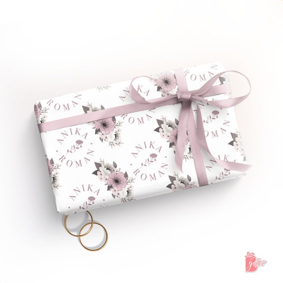 Gift Wrap Roll Cherry Sprig