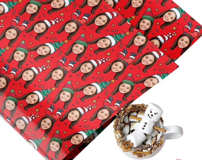 Window Christmas Wrapping Paper 4 X Sheets - Etsy UK