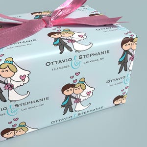 romantic anniversary gift wrap personalized