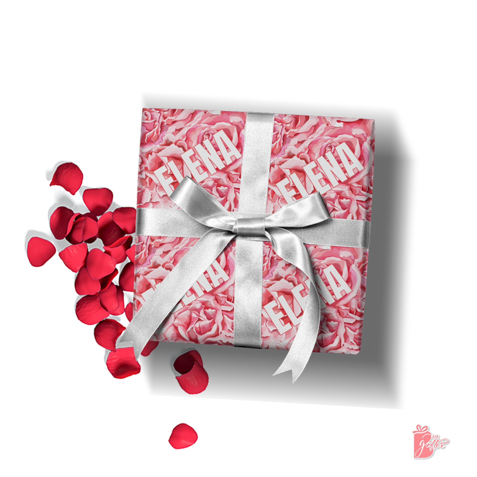 Red Roses Wrapping Paper Roll Floral Wrapping Sheets Custom - Etsy
