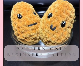 Mini Chicken Nugget Crochet Pattern: Beginner Friendly (PDF Pattern)
