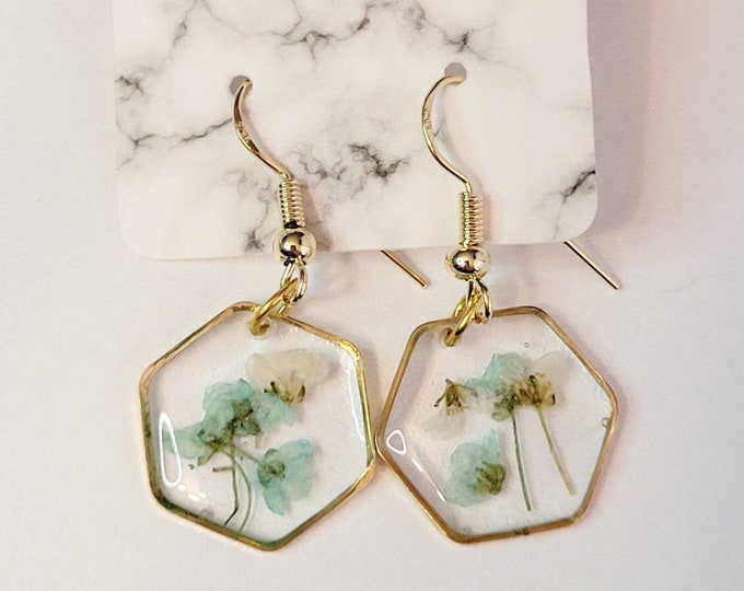 Customized Flower Dangle Earrings