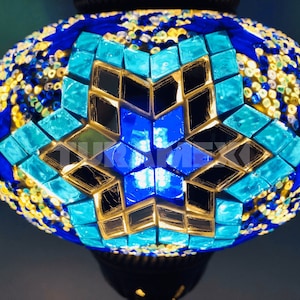 Turkish Mosaic Table & Floor Lamp Globes - Handmade Glass Lamps That Reflect The Craftsmanship and Diversity of Orient Culture