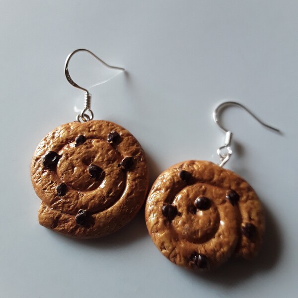 Boucles D'oreilles Pain aux Raisins