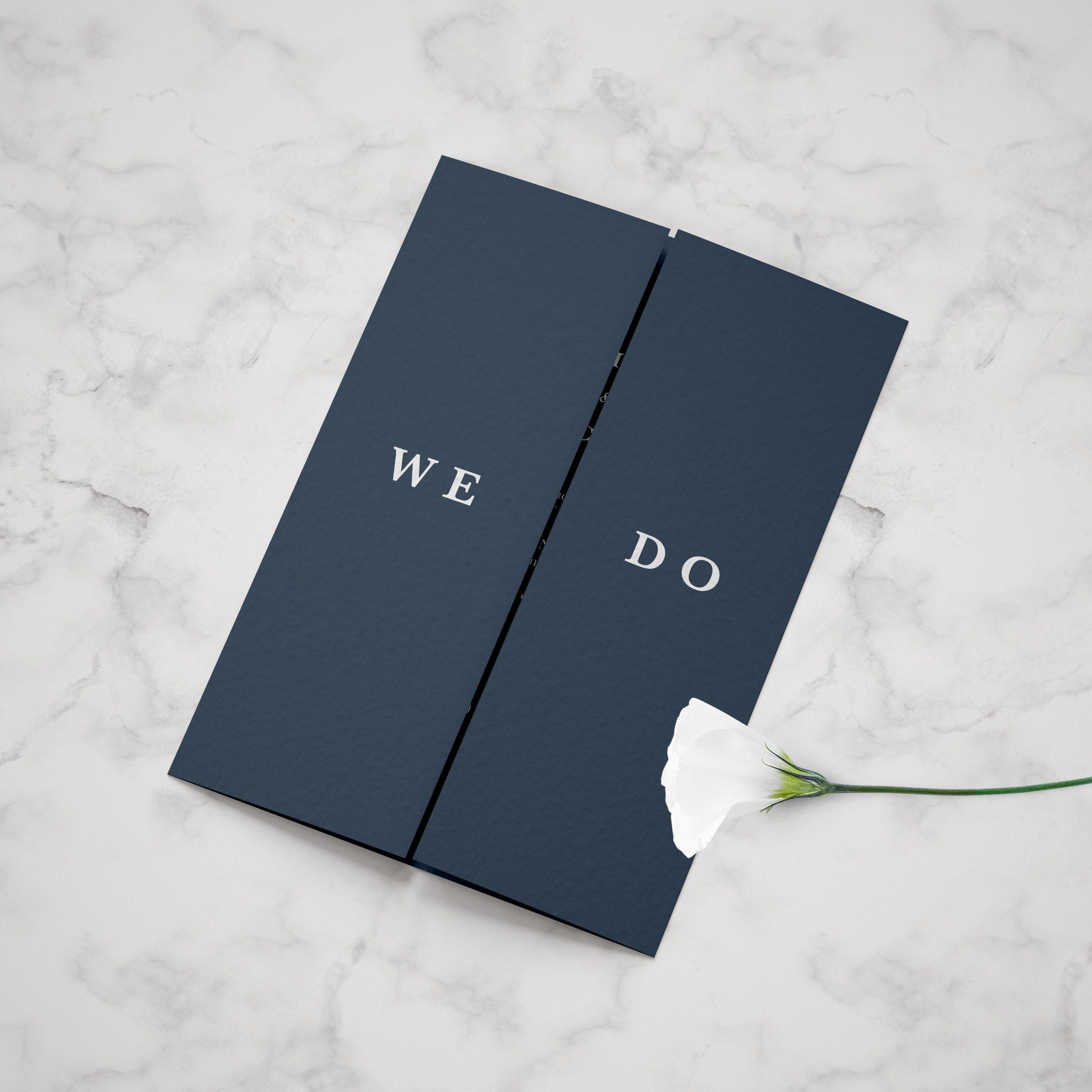 Gatefold Wedding Invitation Simple Wedding Invitation Order Etsy