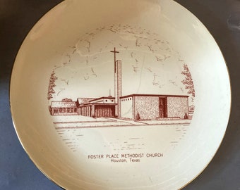 Vintage "RARE" Plate from Foster Place Methodist Church