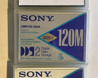 Vintage Digital Data Storage Cartridges 3 piece lot