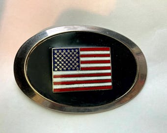Vintage America Flag Belt buckle - Unmarked
