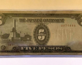 Japanese Government (Philippines)-5 Pesos (1943)