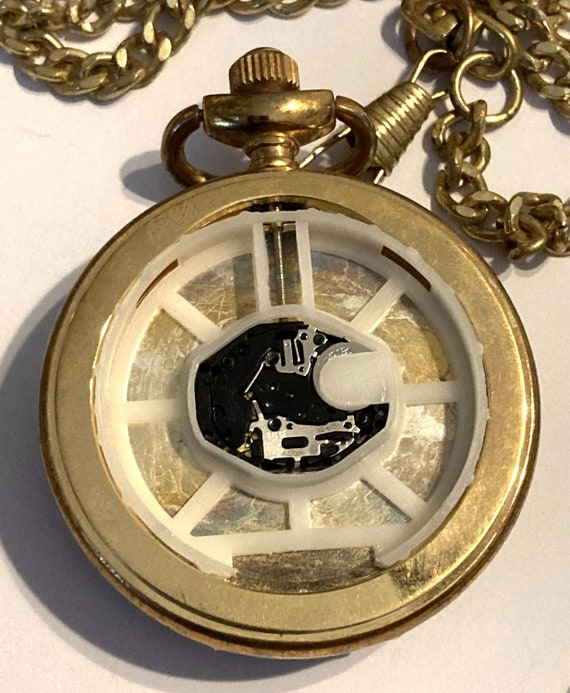 Vintage Milan Pocket watch with Motorcycle Gem