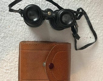 Vintage Stellar 3x Binoculars w/Case (Made in Japan) Pre-Owned