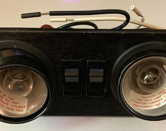 Vintage Dual light fixture for Custom Vans and RV's