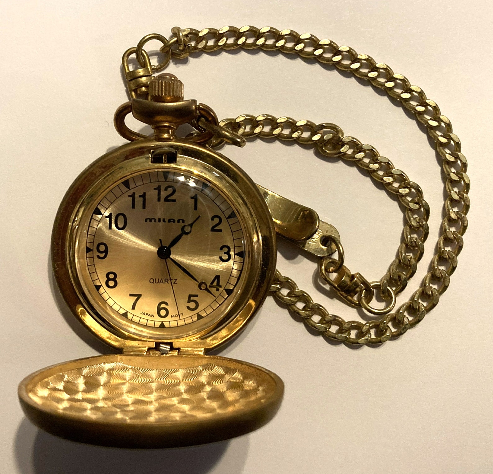 Milan Pocket Watch With Motorcycle Etsy