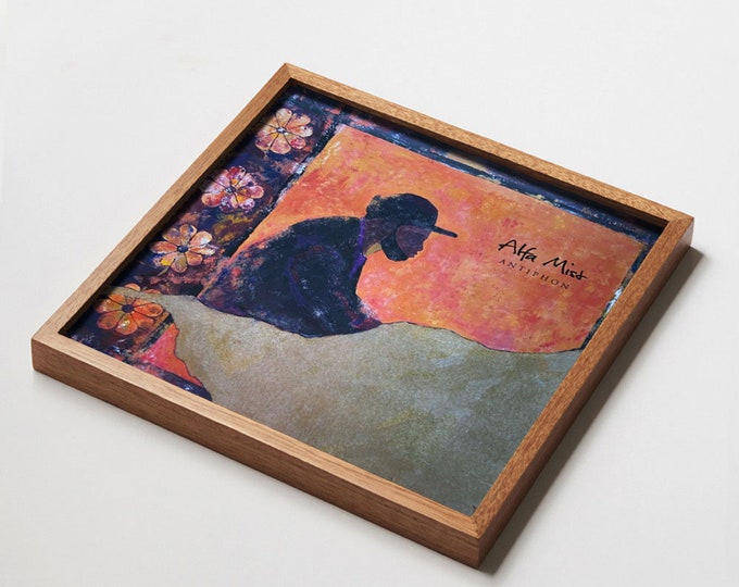 Vintage Lauan Wood Vinyl Record Frame - 12" LP Display / K-Frame