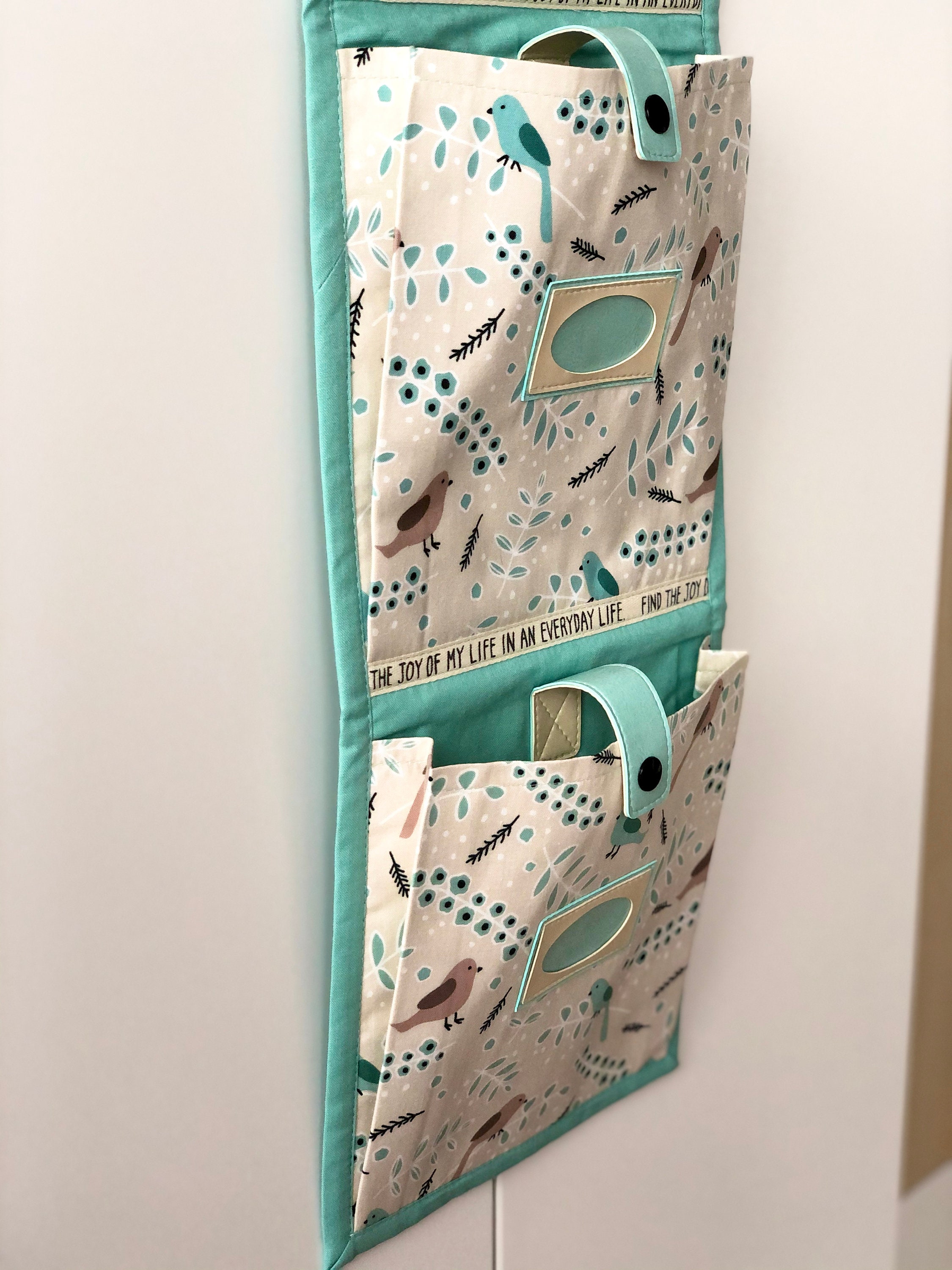 Wall hanging storage organizer nursery organizer handmade Etsy