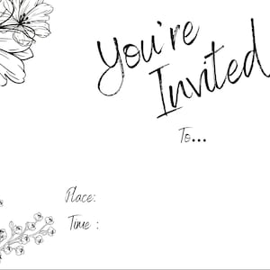You’re Invited Event Birthday Digital Art Print