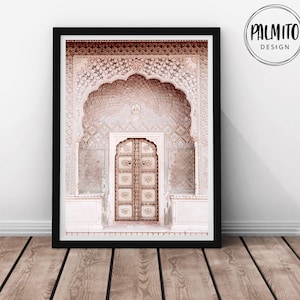 Moroccan Door Print, Marrakech Travel Poster, Marrakech Wall Art, Morocco Print, Modern Wall Art Islamic, printable wall art,