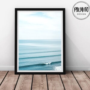 Ocean Waves Wall Art: Beach House Decor (Digital Download)