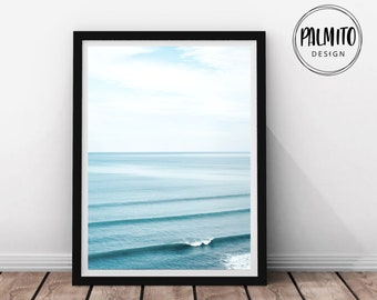 Ocean Waves Wall Art: Beach House Decor (Digital Download)