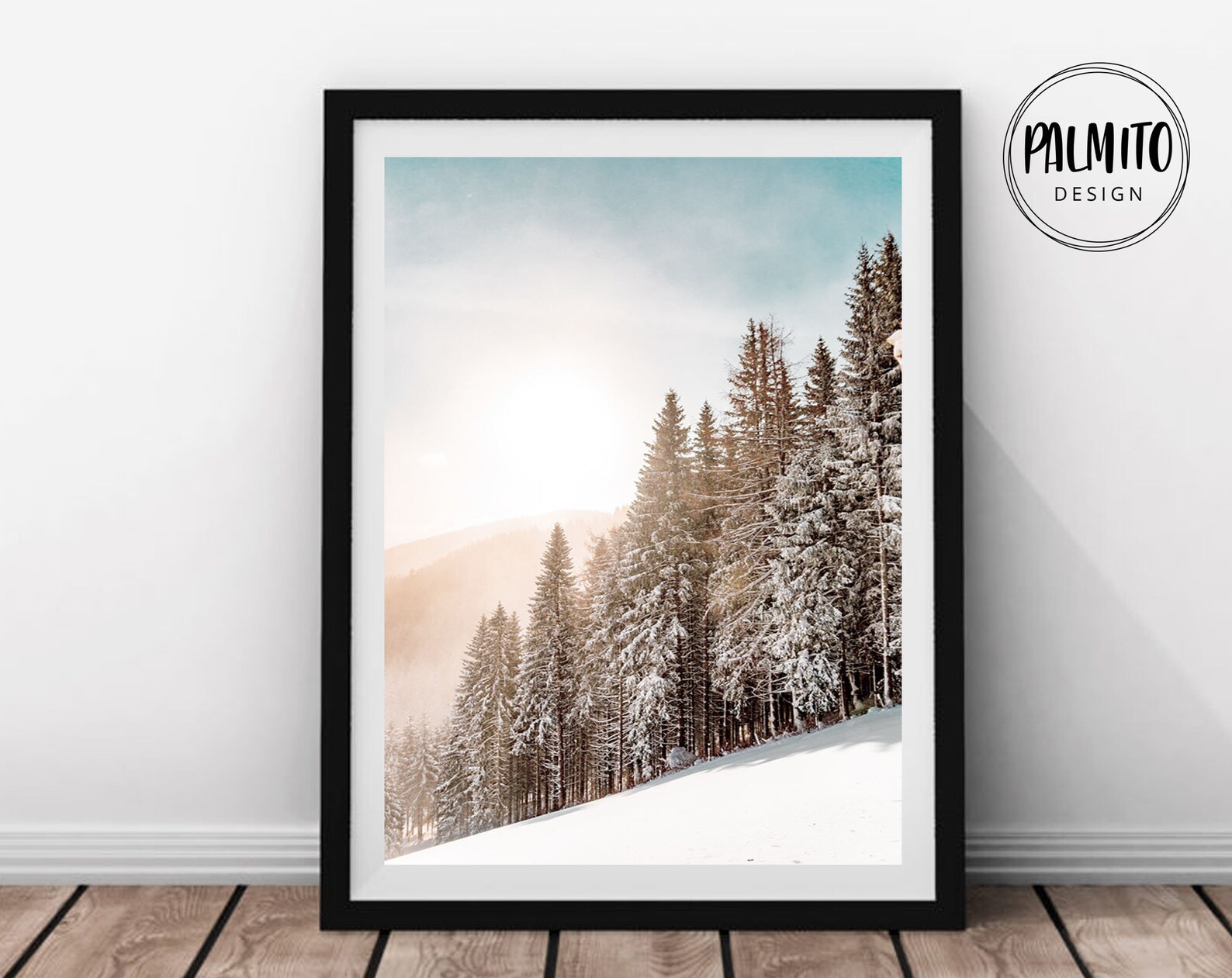 Winter Printable Wall Art Set of 3, Nordic Christmas Wall Art Set ...
