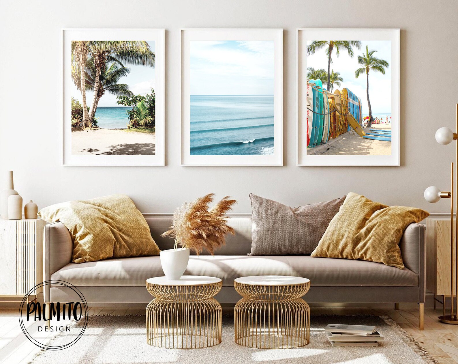 Set of 3 BEACH Printable Wall Art Beach Print Surf Print | Etsy