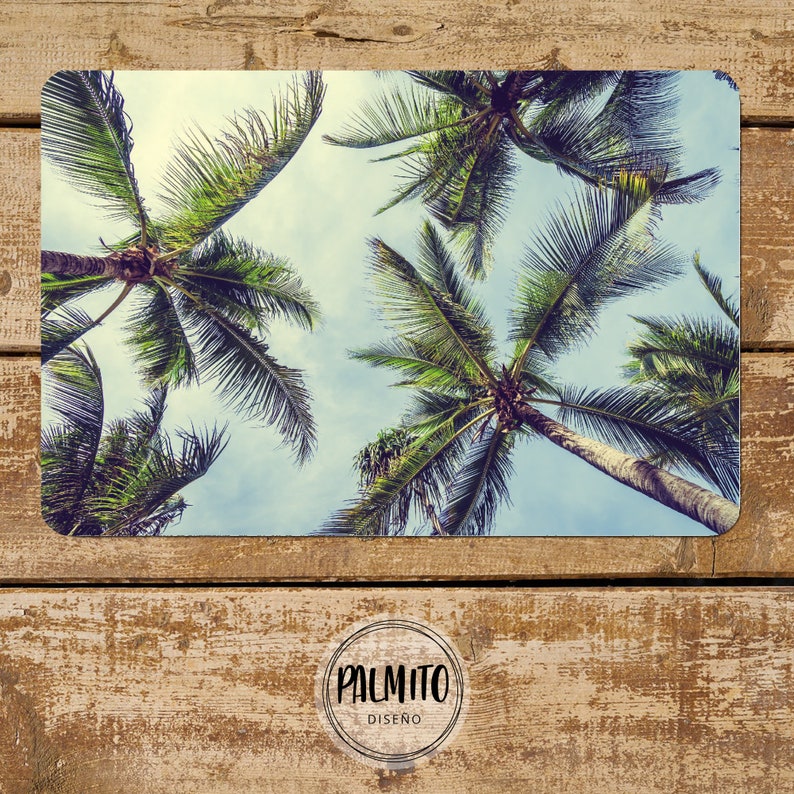 Palm Trees Printable Placemats Set Placemats Set of 4 Etsy