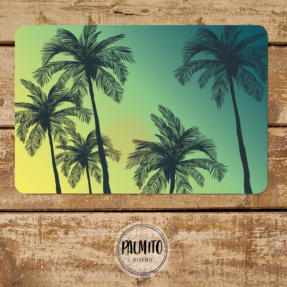 Palm Trees Printable Placemats Set Placemats Set of 4 Etsy