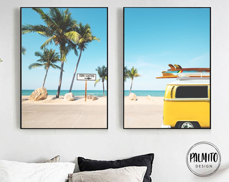 Beach Printable Set of 2 Digital Download Coastal Print - Etsy