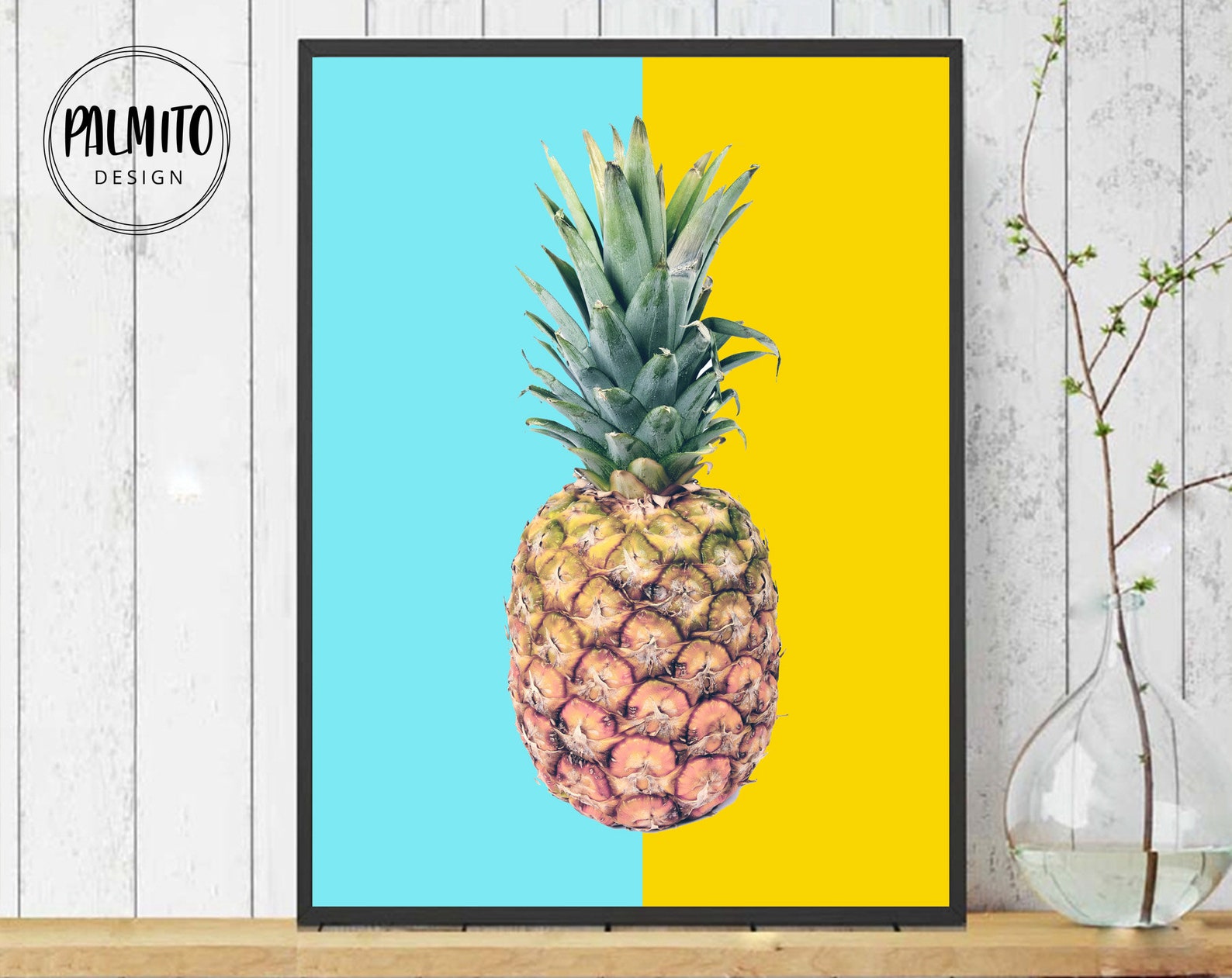 Colorful printable wall art colorful art set set of 4 | Etsy