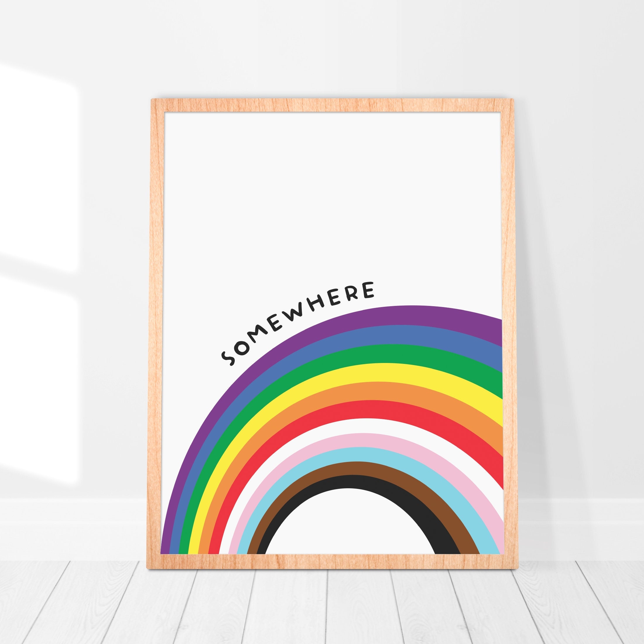 Somewhere Over the Rainbow Print: LGBTQ Pride Art (digital