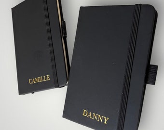 Personalized MINI Vegan Leather Notebooks, Graduation Gift, Personalized Notebook, Custom Notebook, A6 Notebook, Hardcover Notebook
