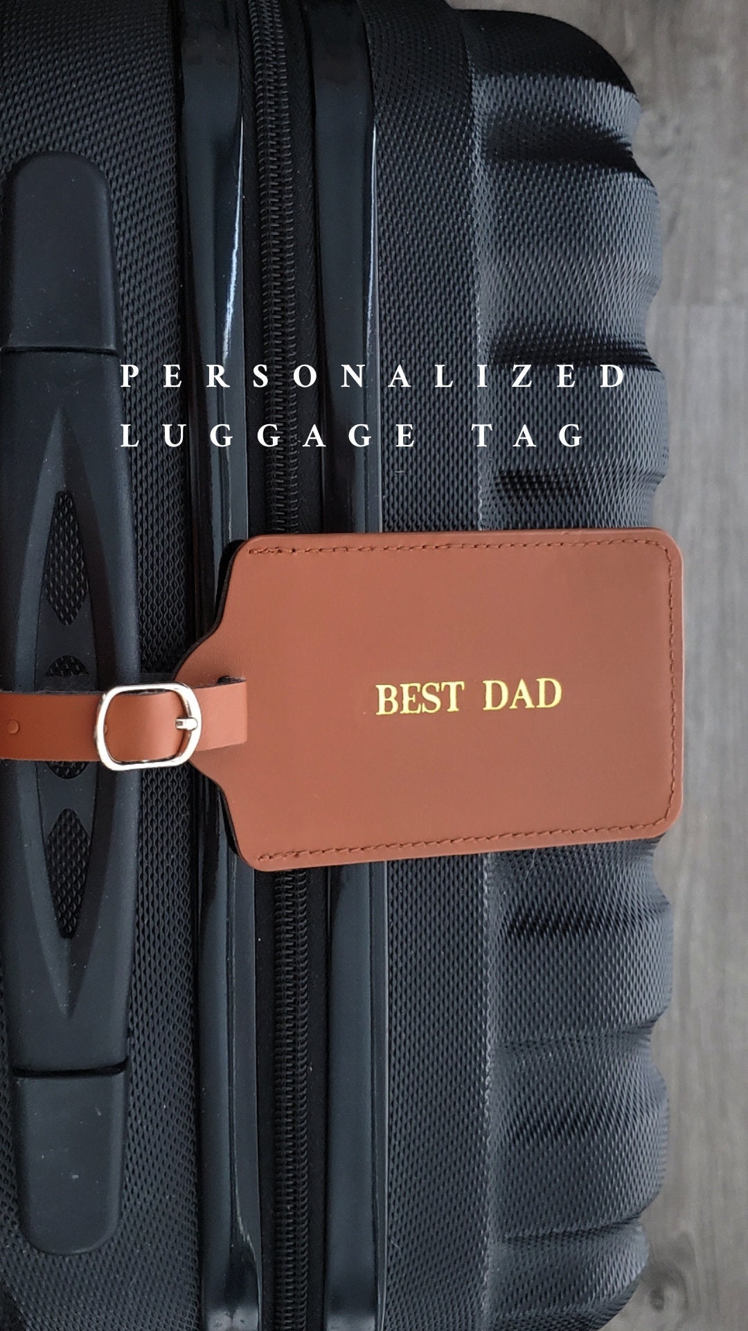 Personalized Luggage Tags Vegan Leather Luggage Tags Etsy