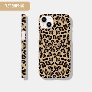 Leopard print phone case