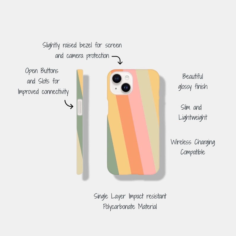 Retro Vibes Stripes Phone case image 2