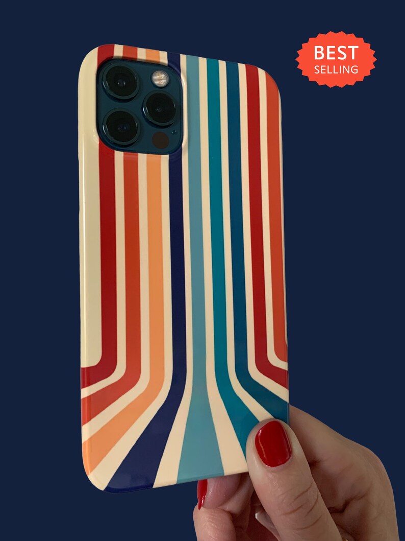 Cool Retro Stripes Phone Case image 7