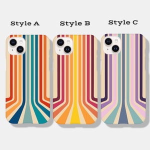 Cool Retro Stripes Phone Case image 1