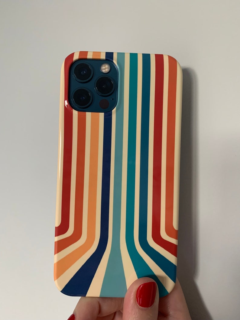 Cool Retro Stripes Phone Case image 2