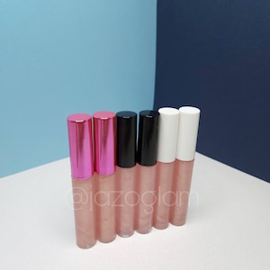 10ml Wholesale Lip Gloss Wands - Color: Pink Moon (25 ct) - Choose your wand cap color! Start your business!