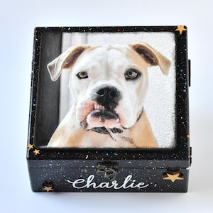 Custom pet urns for dogs, dog memorial