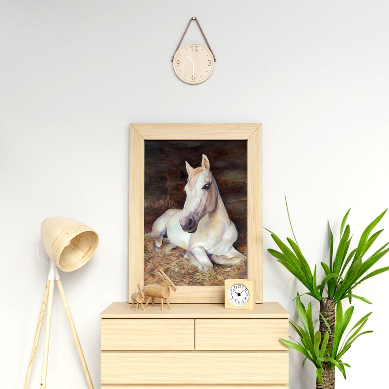 Custom horse painting from photo Pet loss portrait Custom pet portrait drawing